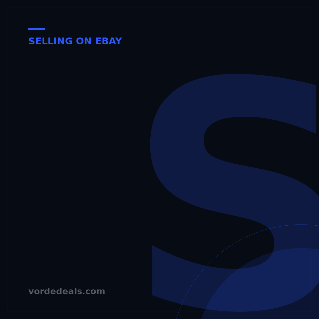 Selling on eBay for Dummies: Your 5-Step Success Guide