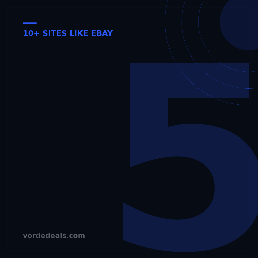 5 Sites Like eBay: Your Guide to Online Auction & Marketplace Alternatives