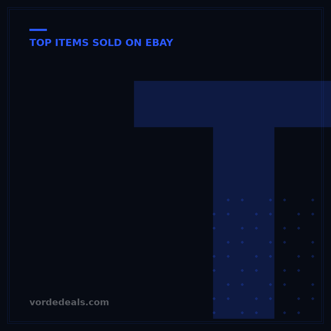Top Items Sold on eBay: 10 Profitable Niches for 2024