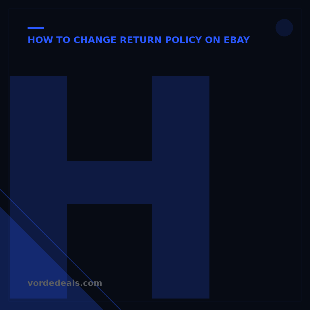 How to Update Return Address on eBay: 5 Simple Steps