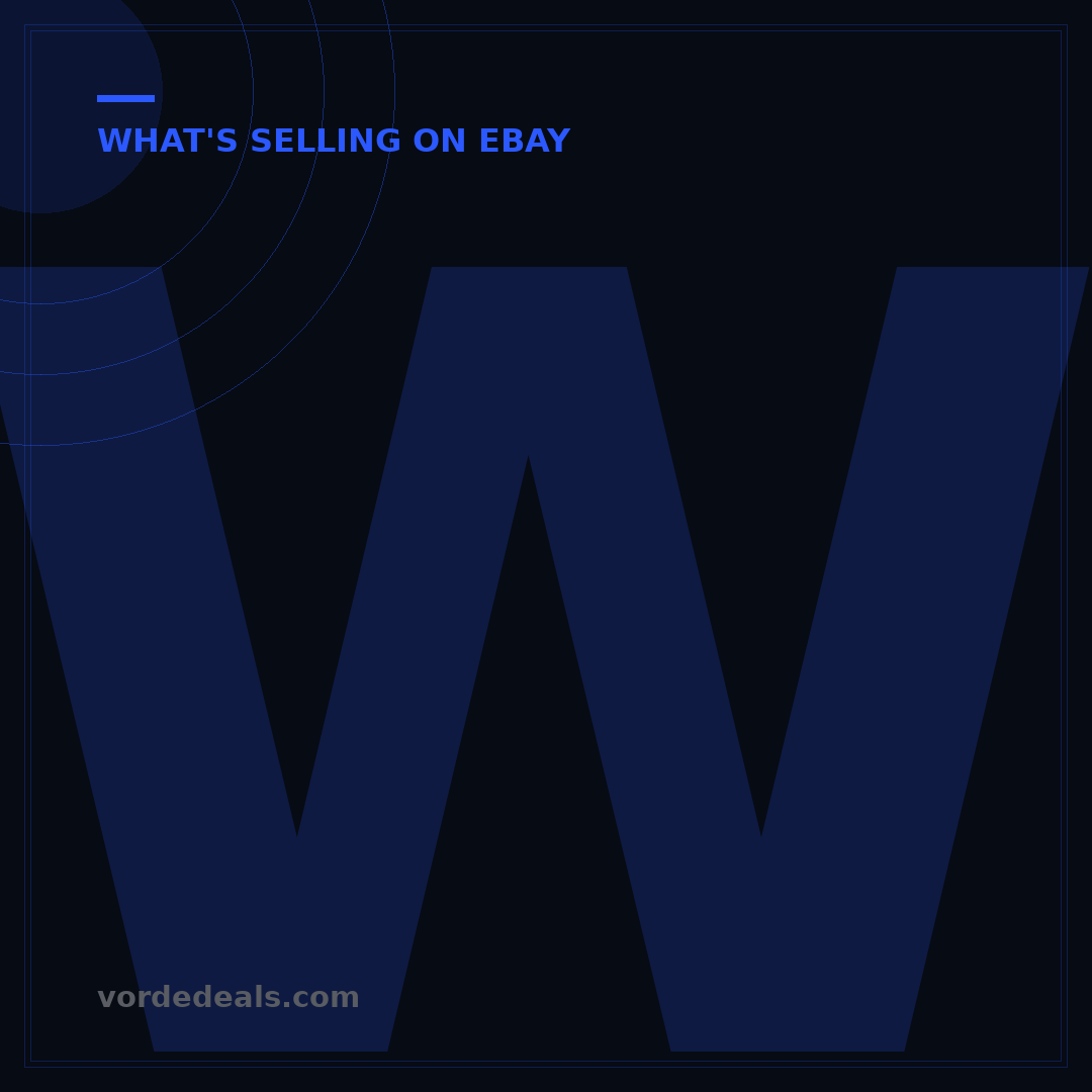 What's Selling on eBay? 5 Profitable Niches & Strategies