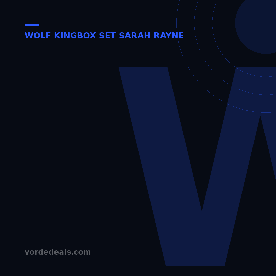 Wolf Kingbox Set Sarah Rayne: Your 5-Step eBay Buying Guide