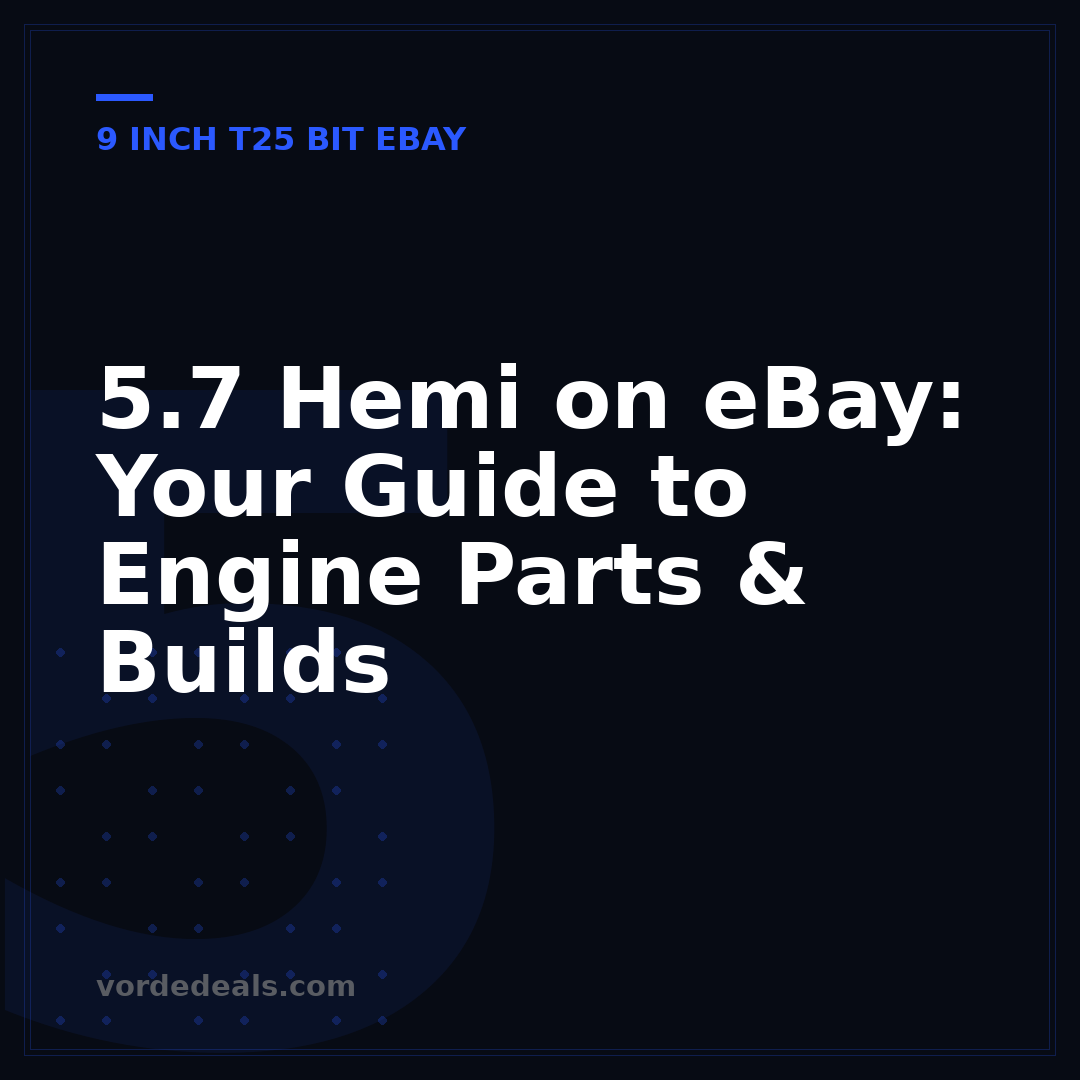 5.7 Hemi on eBay: Your Guide to Engine Parts & Builds