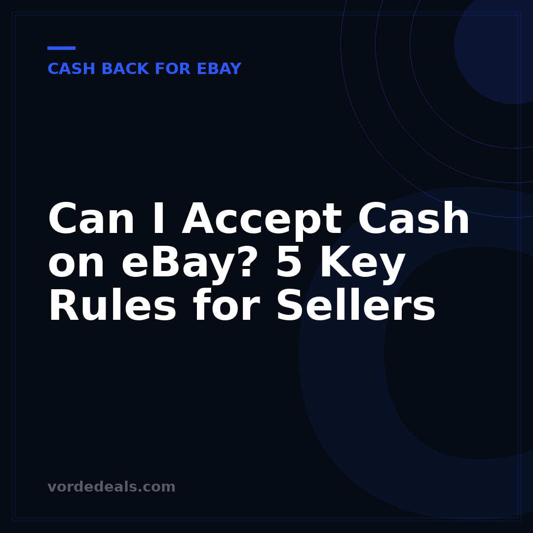Can I Accept Cash on eBay? 5 Key Rules for Sellers