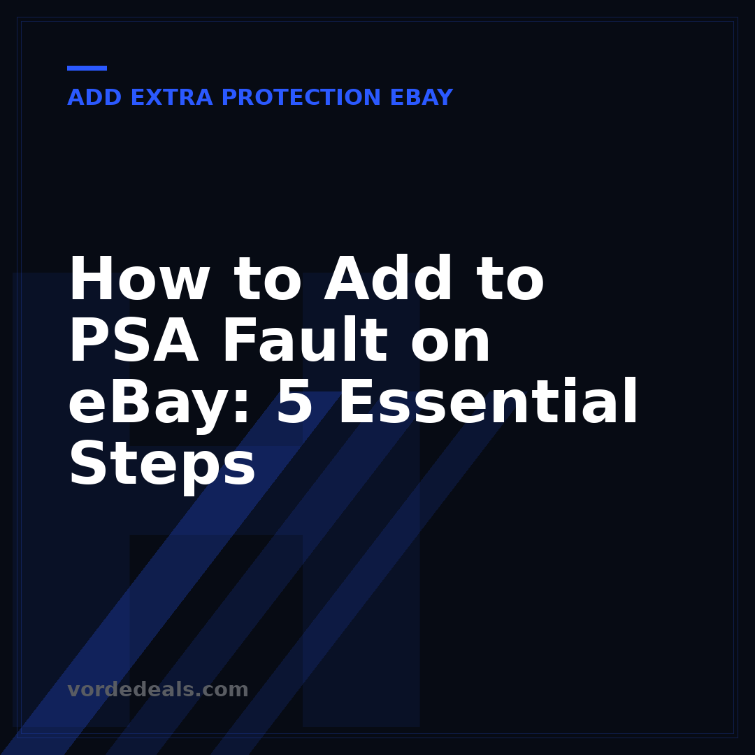 How to Add to PSA Fault on eBay: 5 Essential Steps