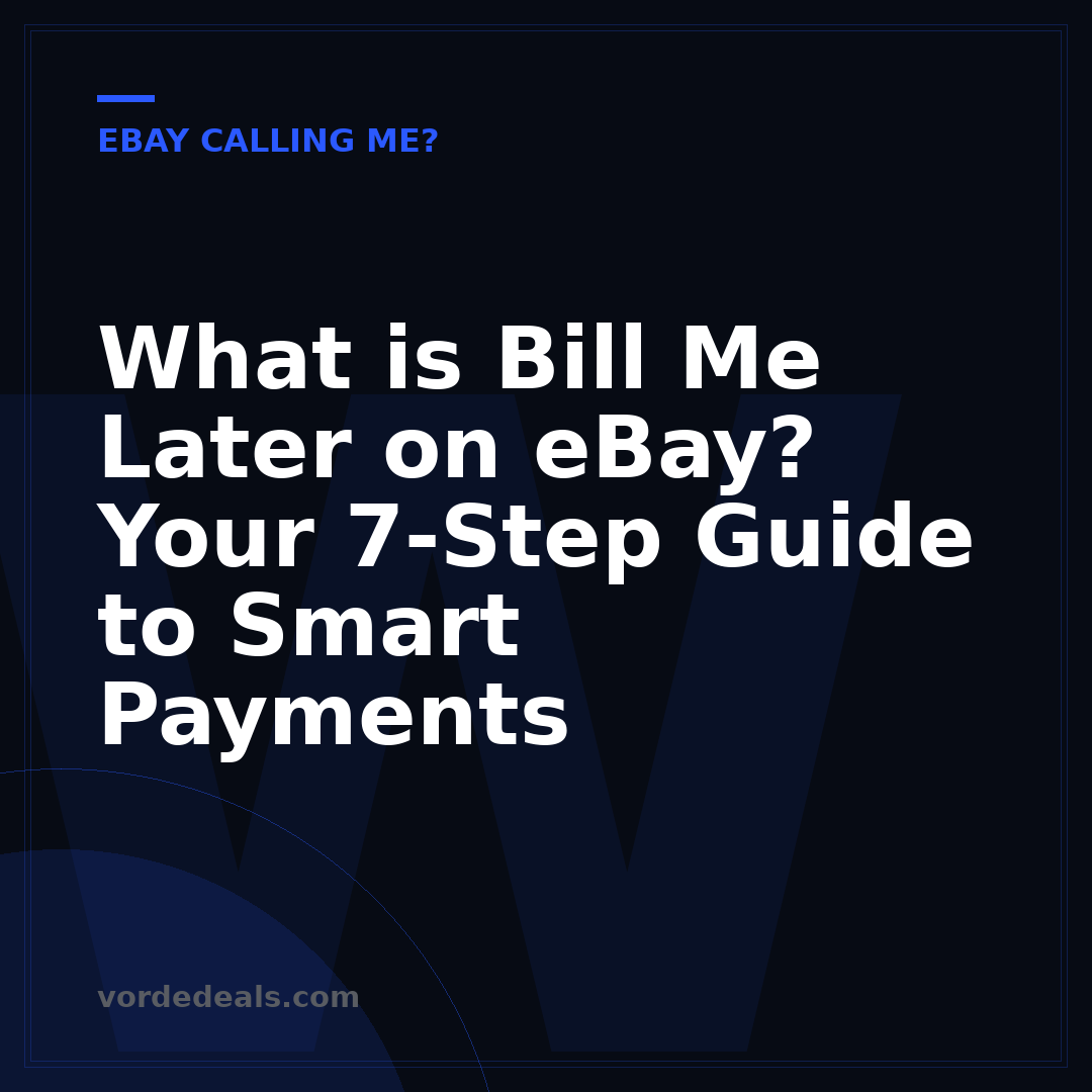 What is Bill Me Later on eBay? Your 7-Step Guide to Smart Payments