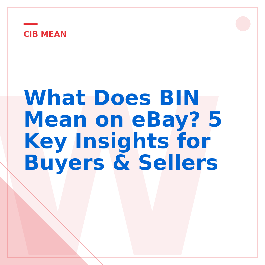 What Does BIN Mean on eBay? 5 Key Insights for Buyers & Sellers