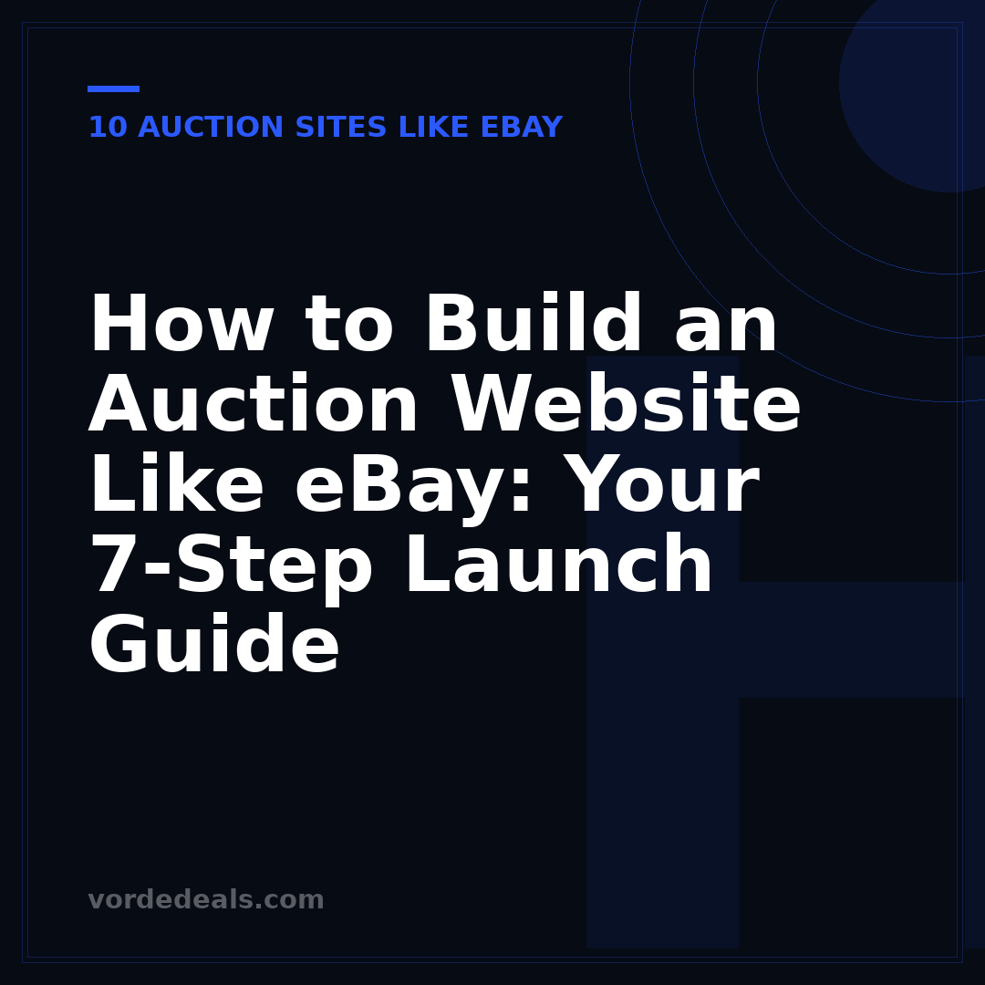 How to Build an Auction Website Like eBay: Your 7-Step Launch Guide