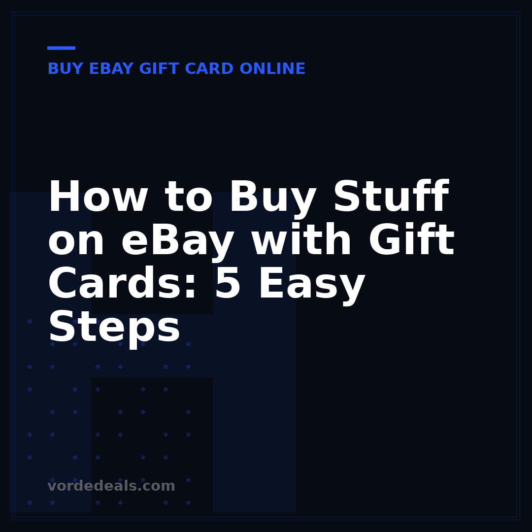 How to Buy Stuff on eBay with Gift Cards: 5 Easy Steps