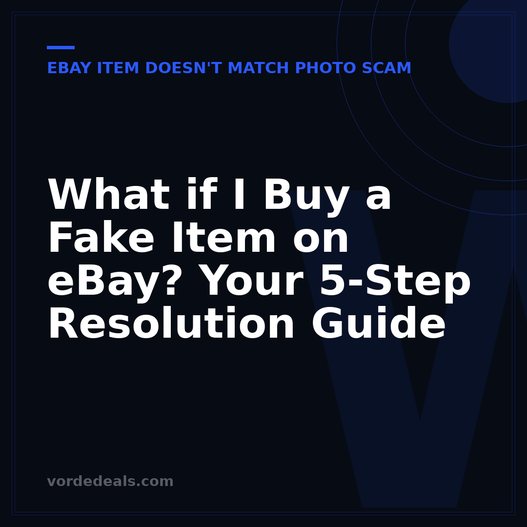 What if I Buy a Fake Item on eBay? Your 5-Step Resolution Guide