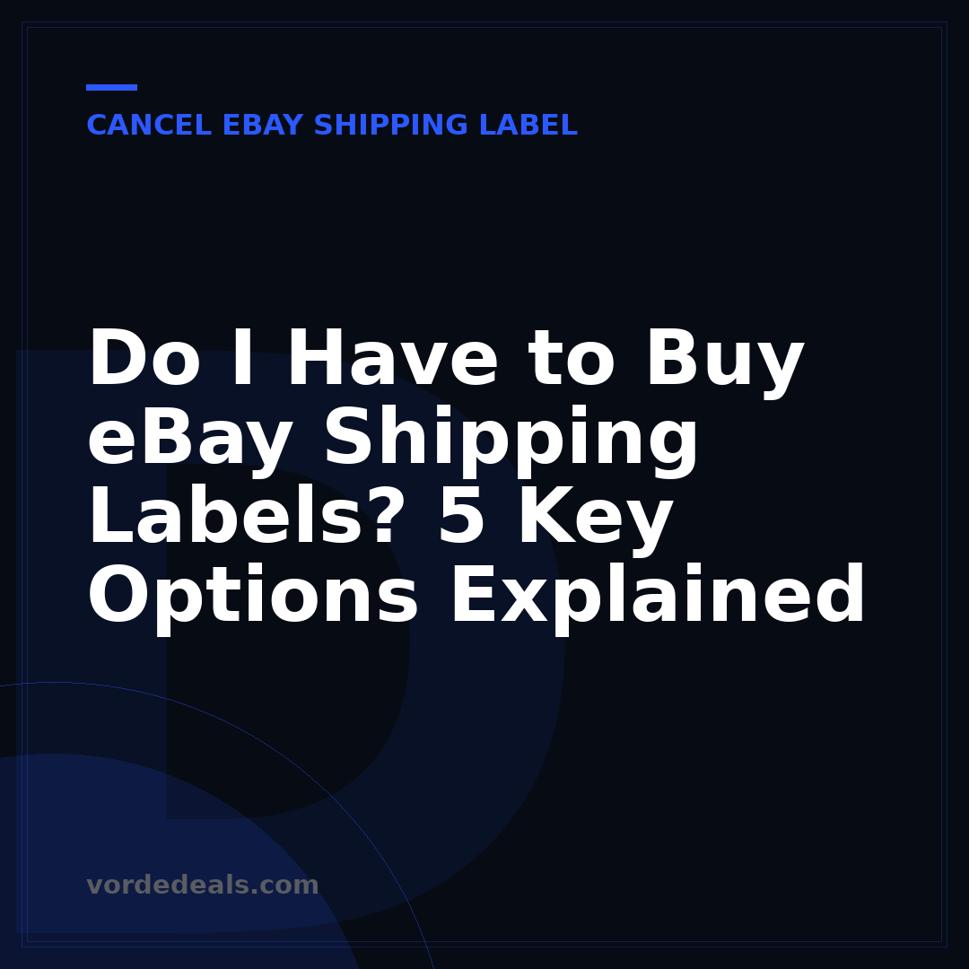 Do I Have to Buy eBay Shipping Labels? 5 Key Options Explained