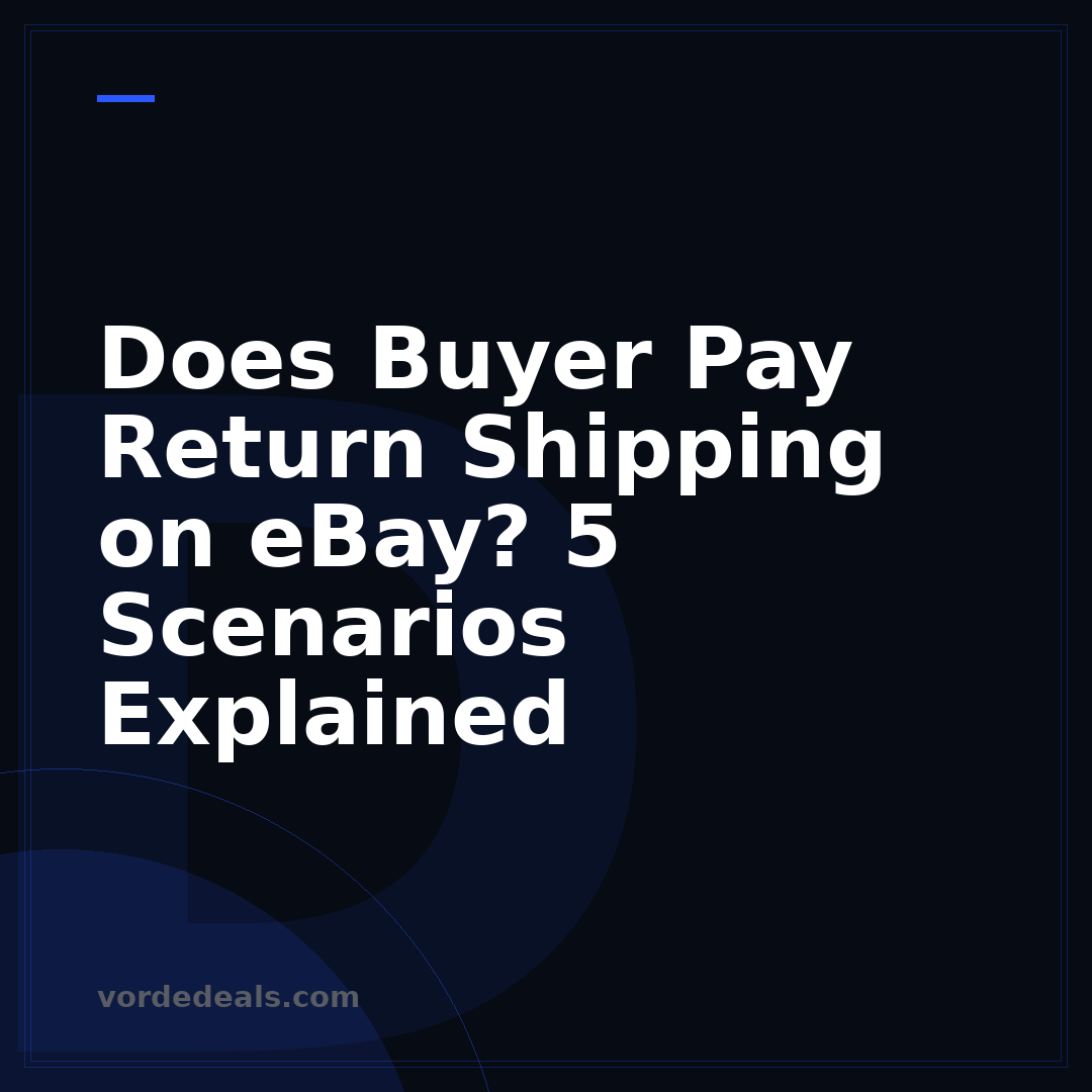Does Buyer Pay Return Shipping on eBay? 5 Scenarios Explained