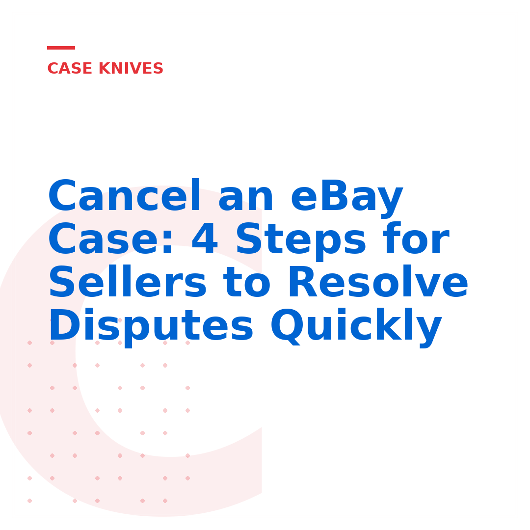 Cancel an eBay Case: 4 Steps for Sellers to Resolve Disputes Quickly