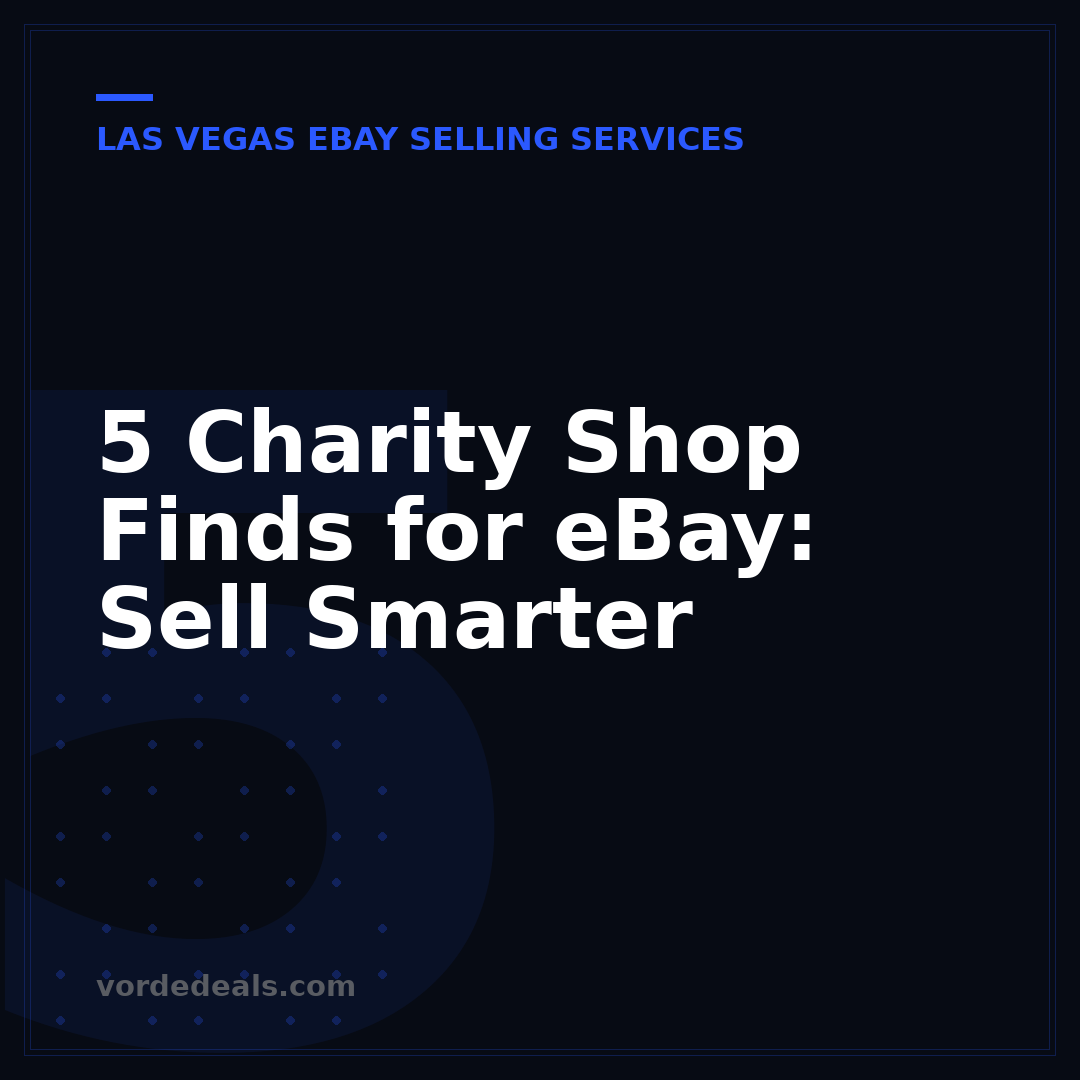 5 Charity Shop Finds for eBay: Sell Smarter