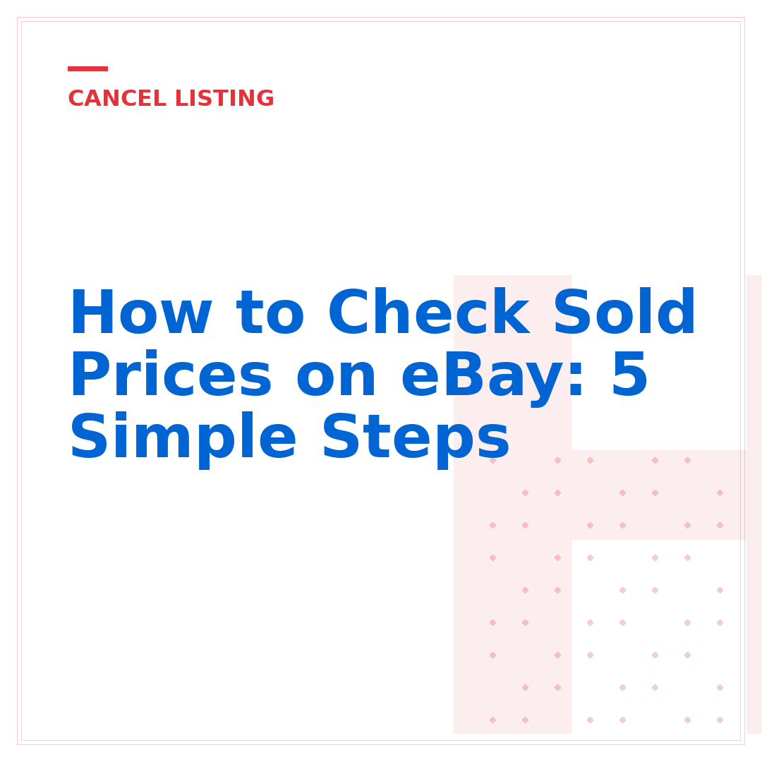 How to Check Sold Prices on eBay: 5 Simple Steps