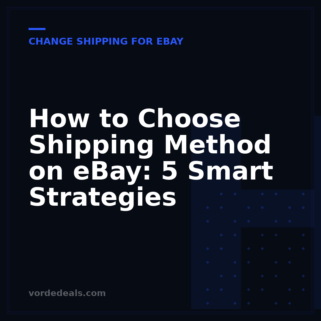 How to Choose Shipping Method on eBay: 5 Smart Strategies