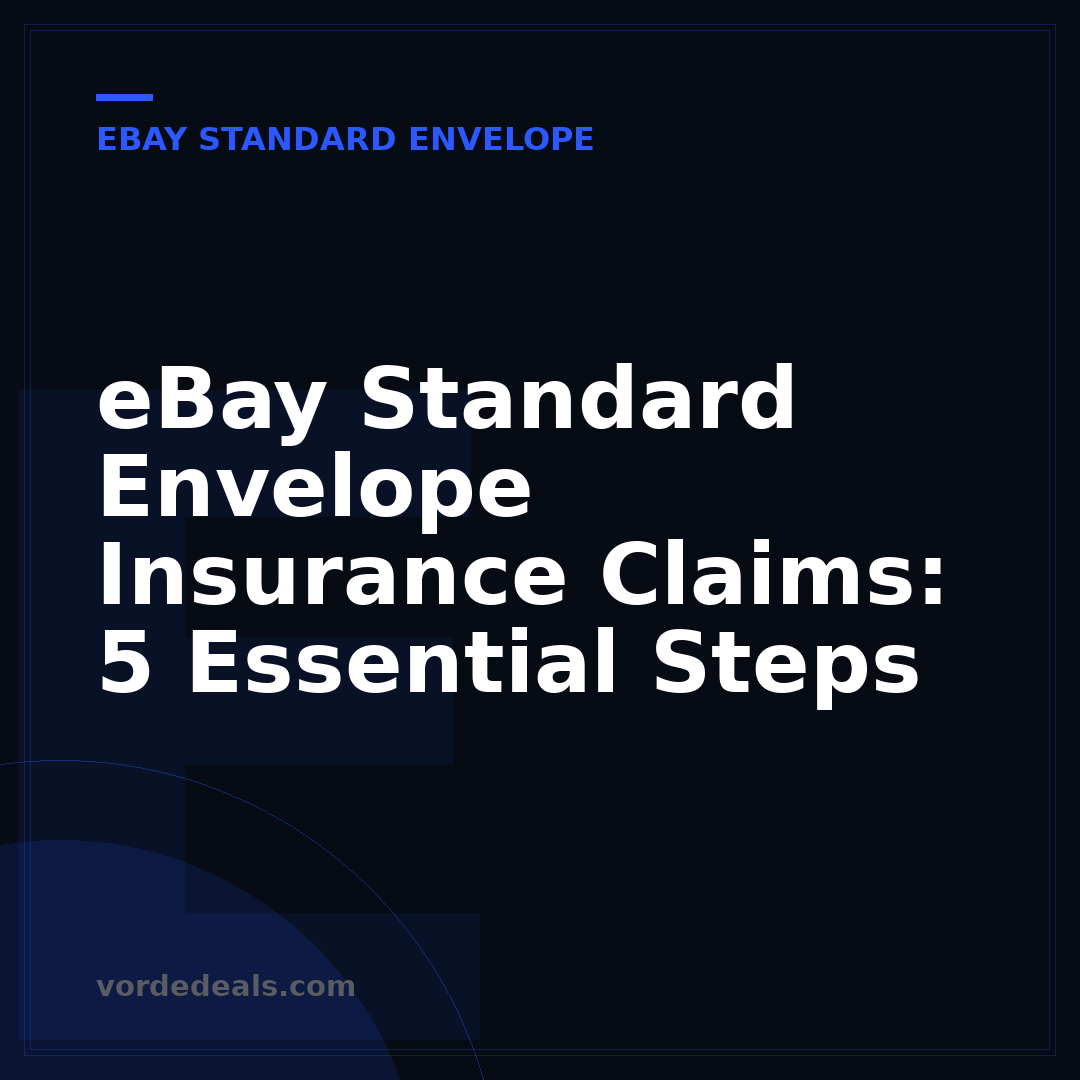 eBay Standard Envelope Insurance Claims: 5 Essential Steps