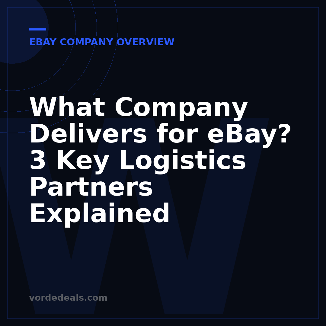 What Company Delivers for eBay? 3 Key Logistics Partners Explained