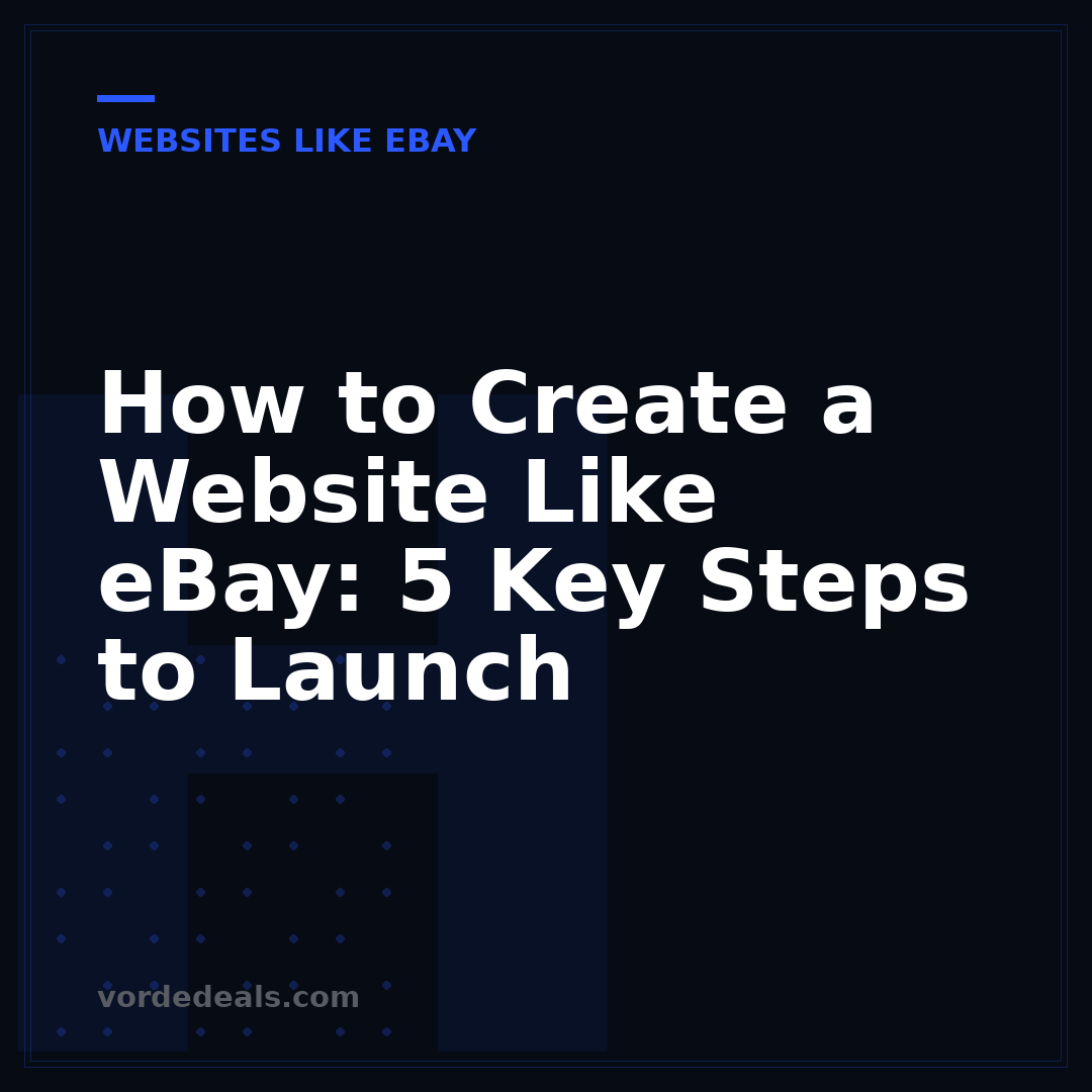 How to Create a Website Like eBay: 5 Key Steps to Launch