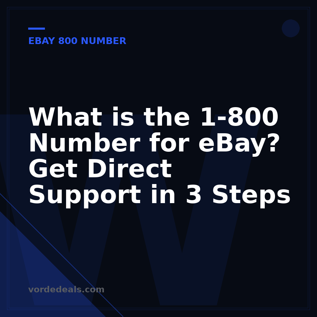 What is the 1-800 Number for eBay? Get Direct Support in 3 Steps