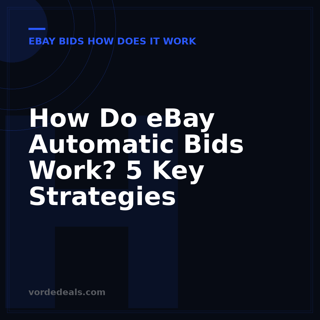 How Do eBay Automatic Bids Work? 5 Key Strategies