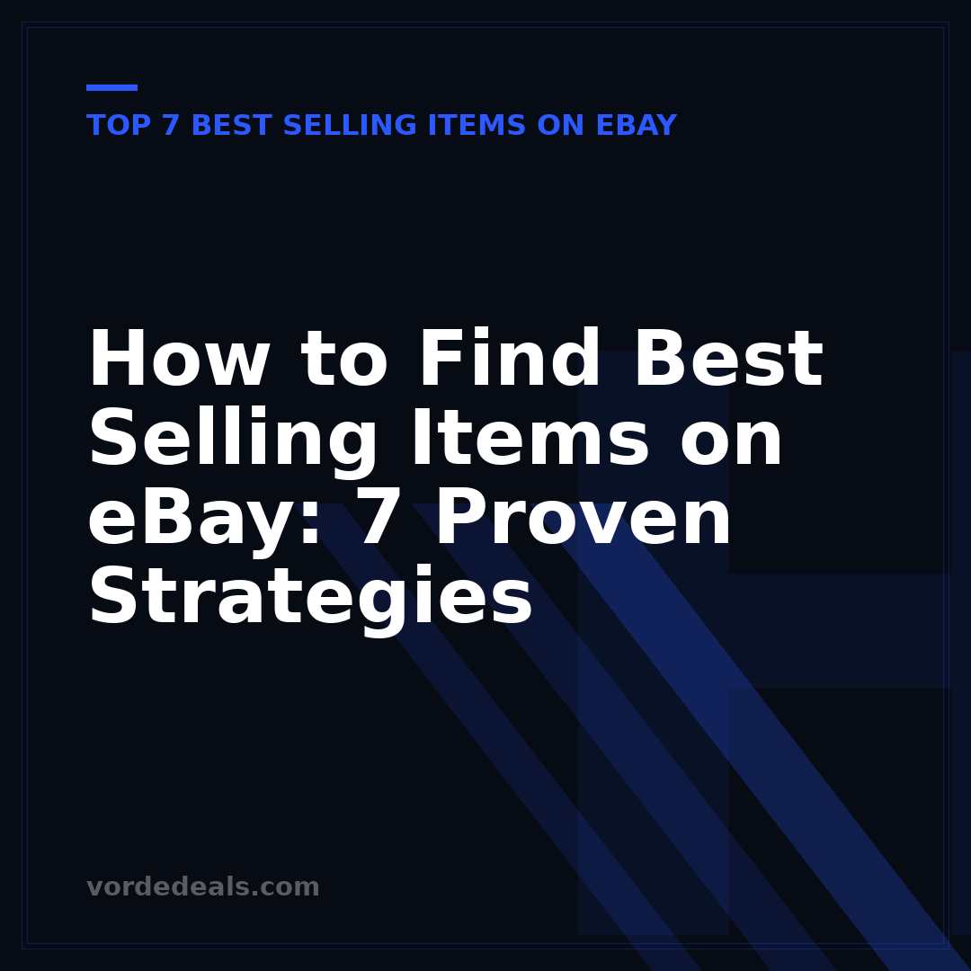 How to Find Best Selling Items on eBay: 7 Proven Strategies