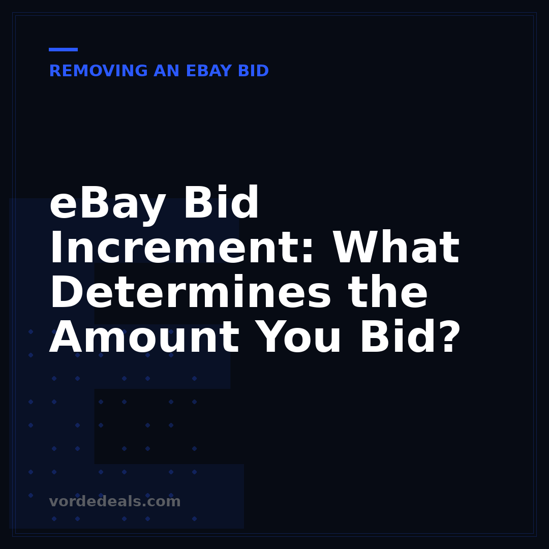 eBay Bid Increment: What Determines the Amount You Bid?