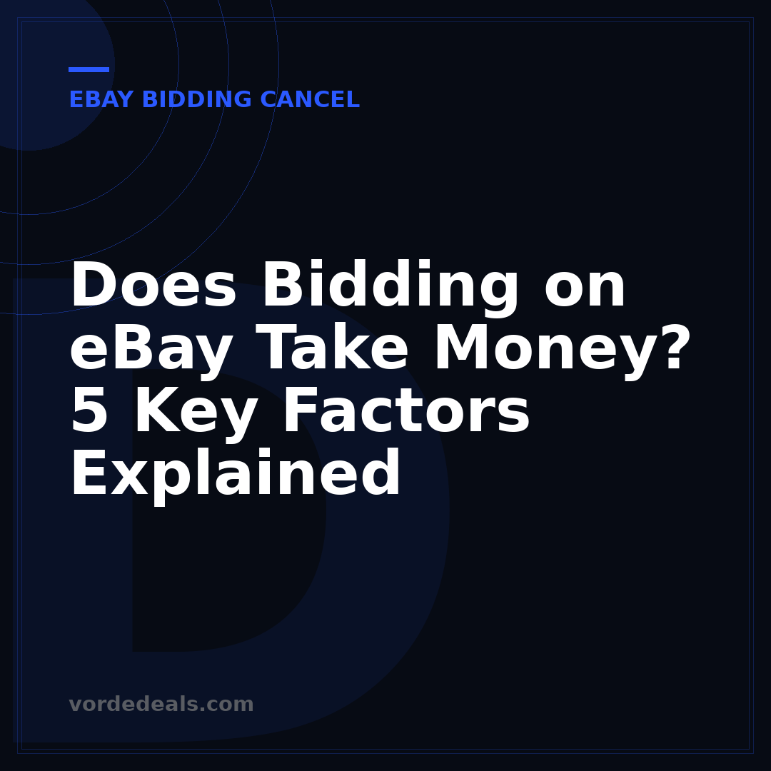 Does Bidding on eBay Take Money? 5 Key Factors Explained