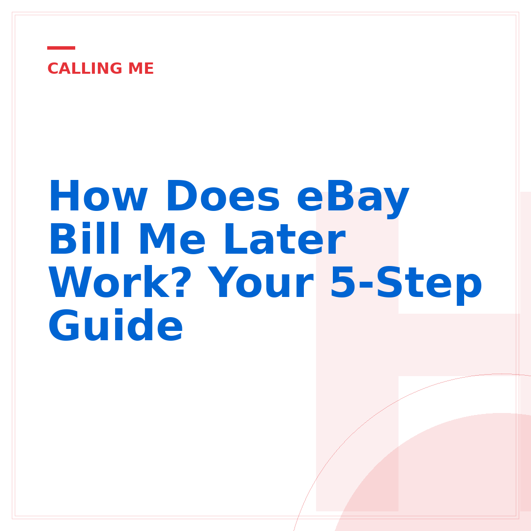 How Does eBay Bill Me Later Work? Your 5-Step Guide