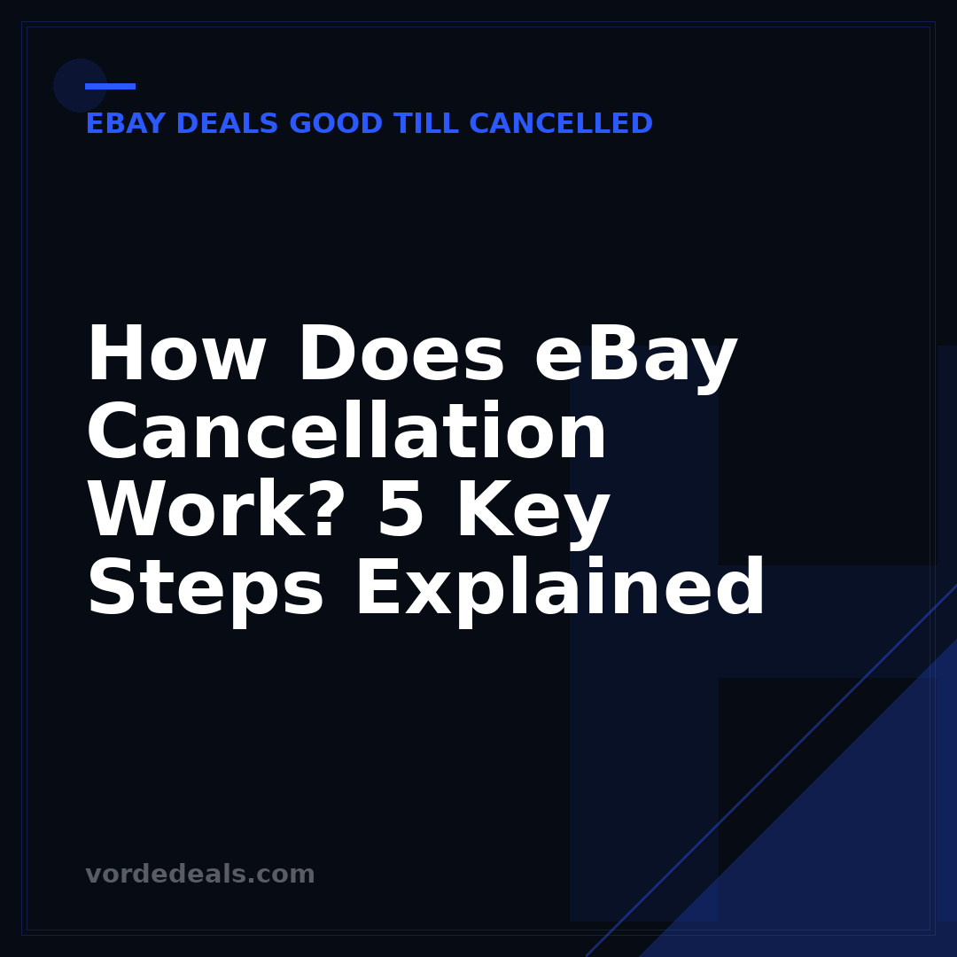 How Does eBay Cancellation Work? 5 Key Steps Explained