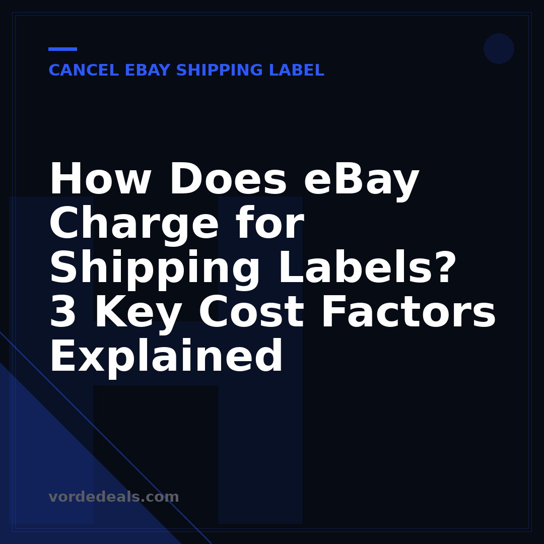 How Does eBay Charge for Shipping Labels? 3 Key Cost Factors Explained