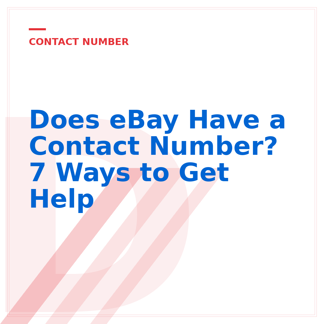 Does eBay Have a Contact Number? 7 Ways to Get Help