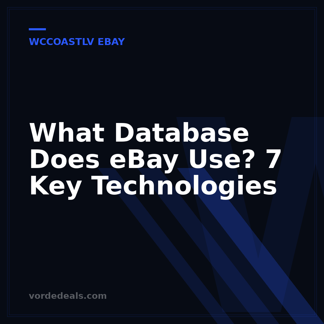 What Database Does eBay Use? 7 Key Technologies