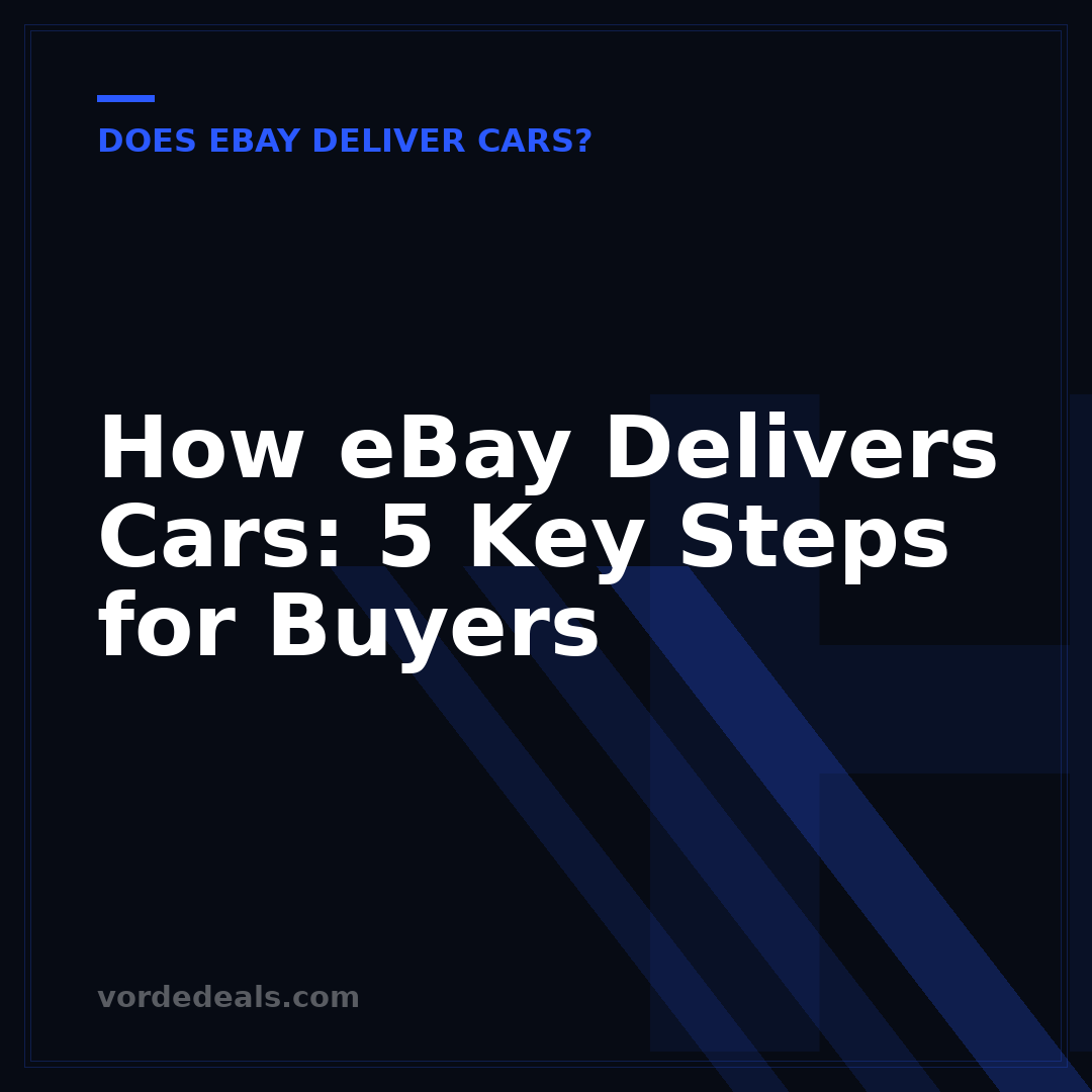 How eBay Delivers Cars: 5 Key Steps for Buyers