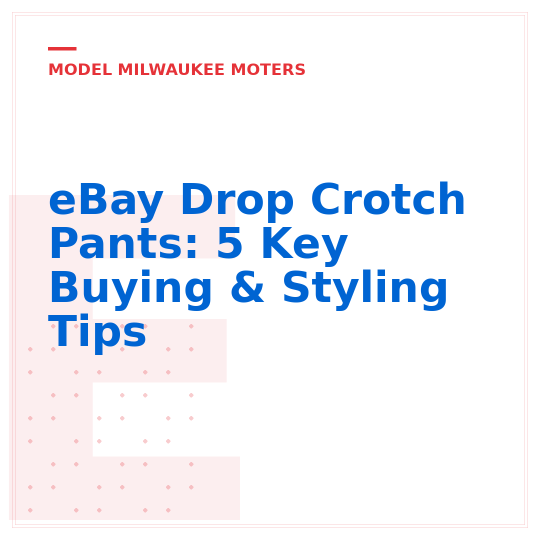 eBay Drop Crotch Pants: 5 Key Buying & Styling Tips