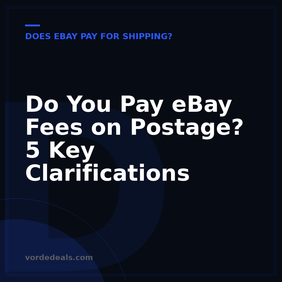 Do You Pay eBay Fees on Postage? 5 Key Clarifications