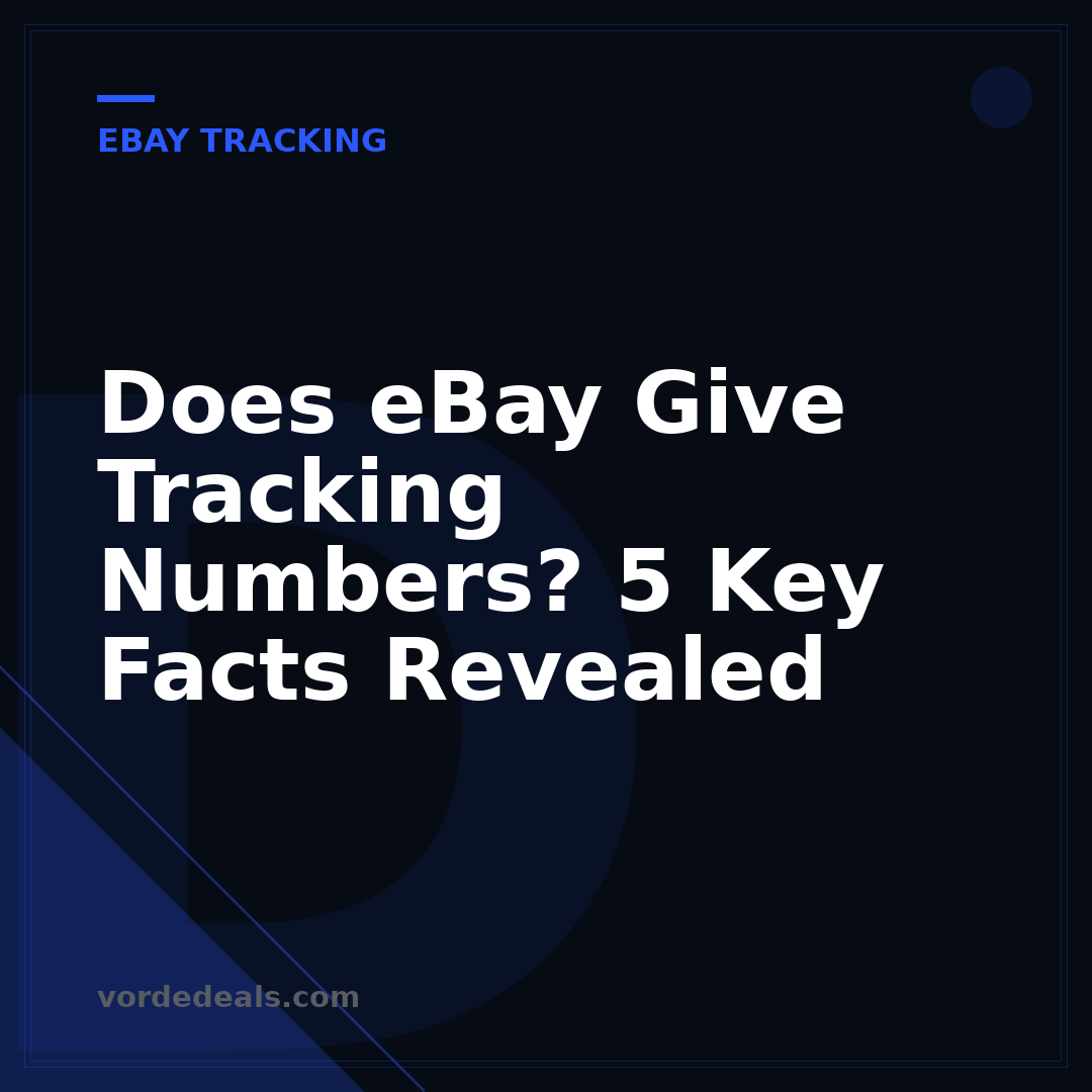 Does eBay Give Tracking Numbers? 5 Key Facts Revealed