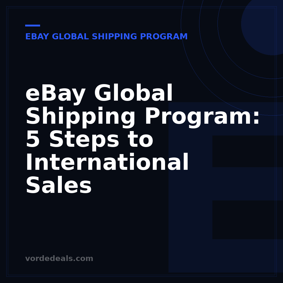eBay Global Shipping Program: 5 Steps to International Sales
