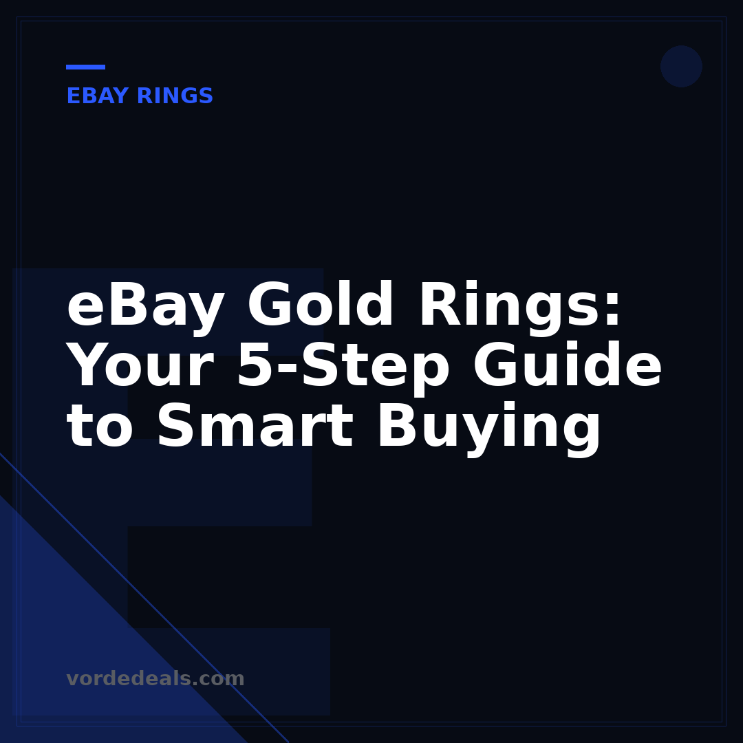 eBay Gold Rings: Your 5-Step Guide to Smart Buying