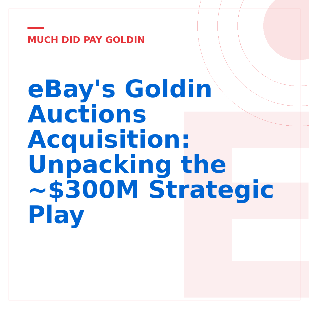 eBay's Goldin Auctions Acquisition: Unpacking the ~$300M Strategic Play