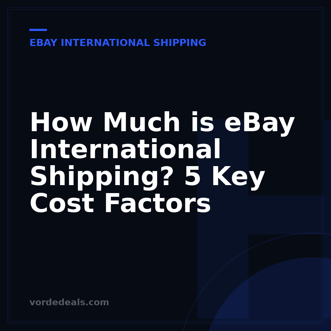 How Much is eBay International Shipping? 5 Key Cost Factors