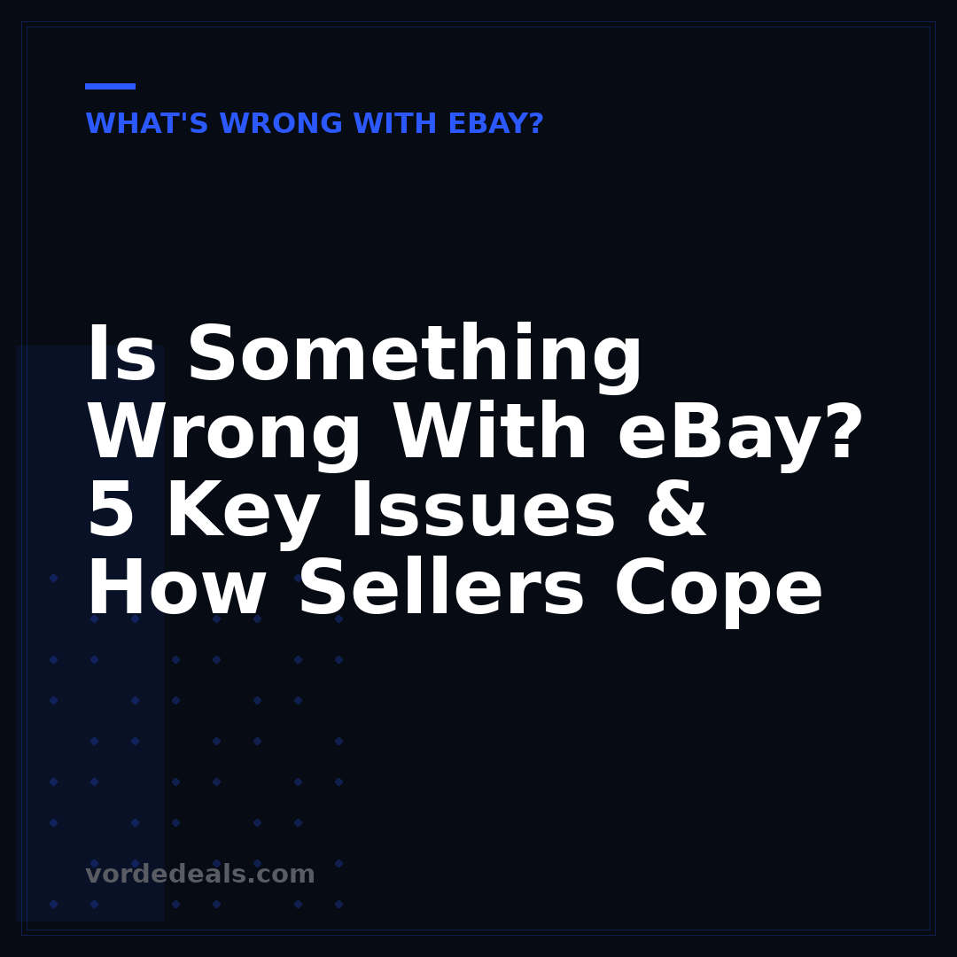 Is Something Wrong With eBay? 5 Key Issues & How Sellers Cope