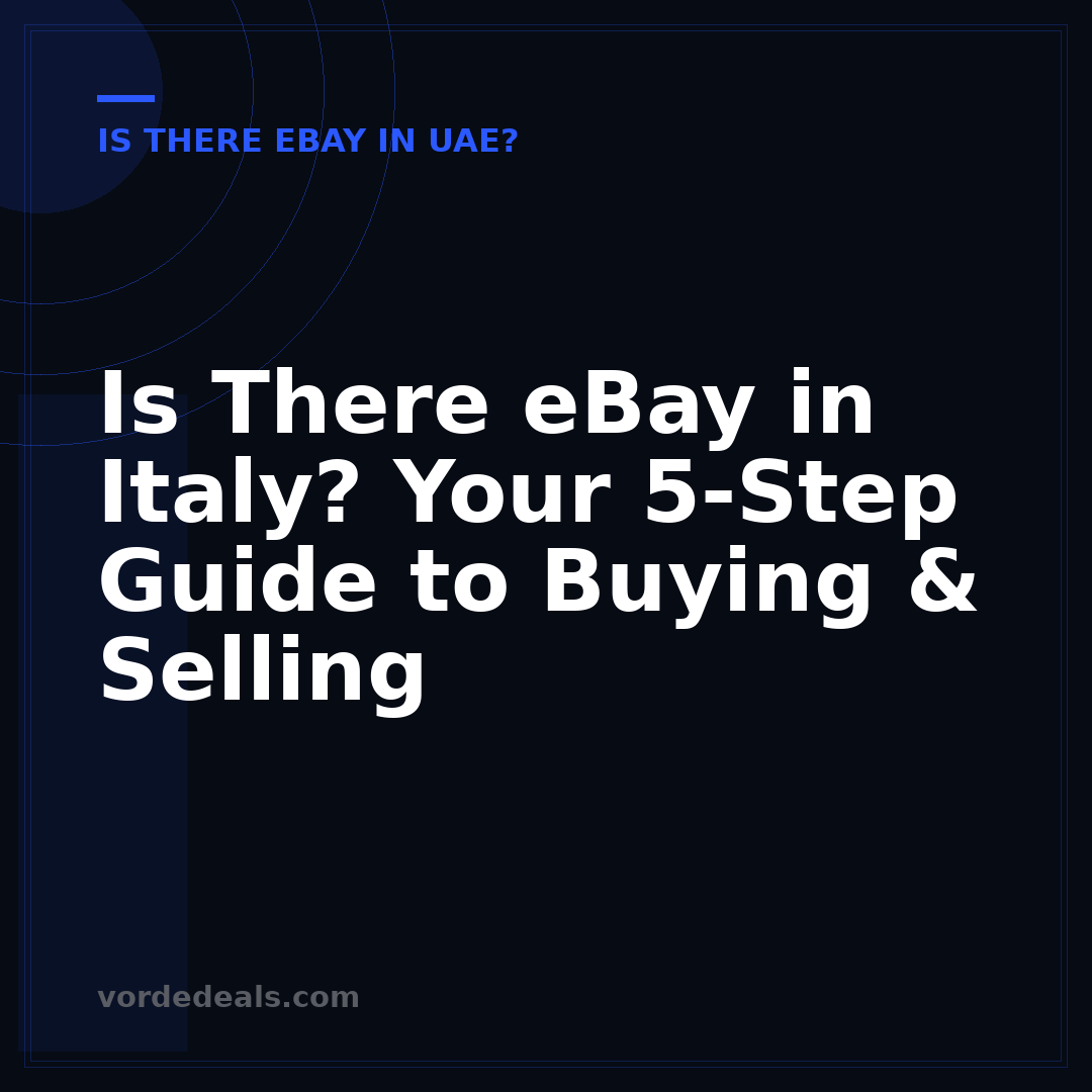 Is There eBay in Italy? Your 5-Step Guide to Buying & Selling