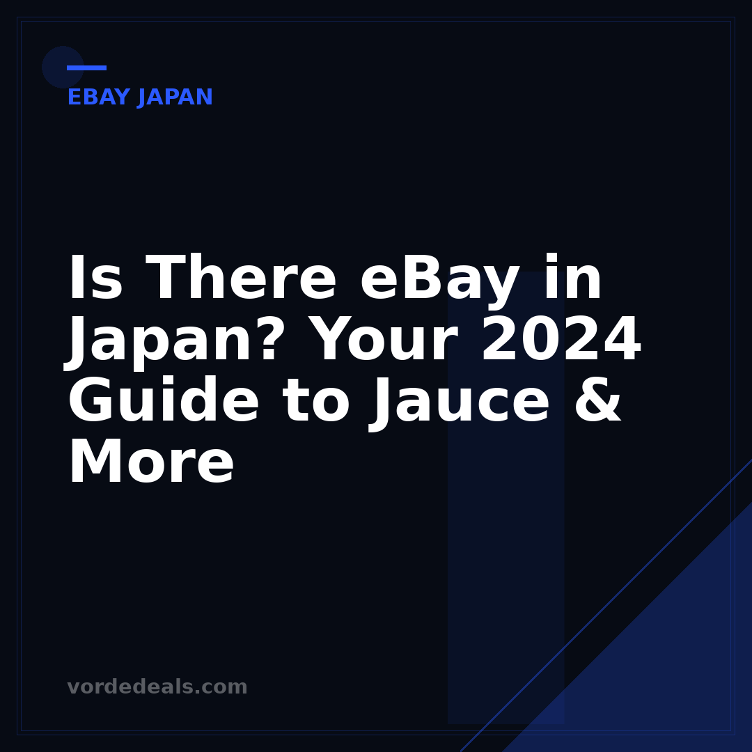 Is There eBay in Japan? Your 2024 Guide to Jauce & More