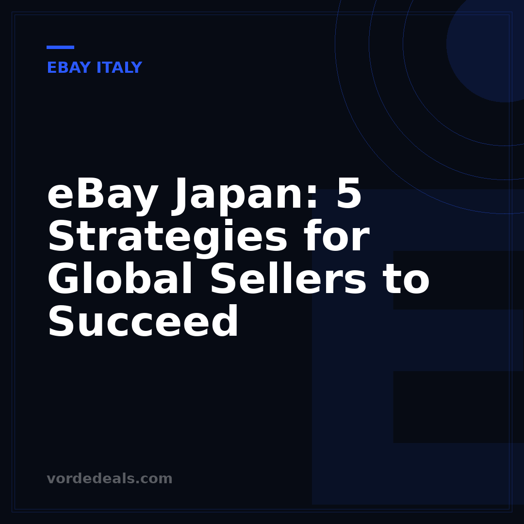 eBay Japan: 5 Strategies for Global Sellers to Succeed