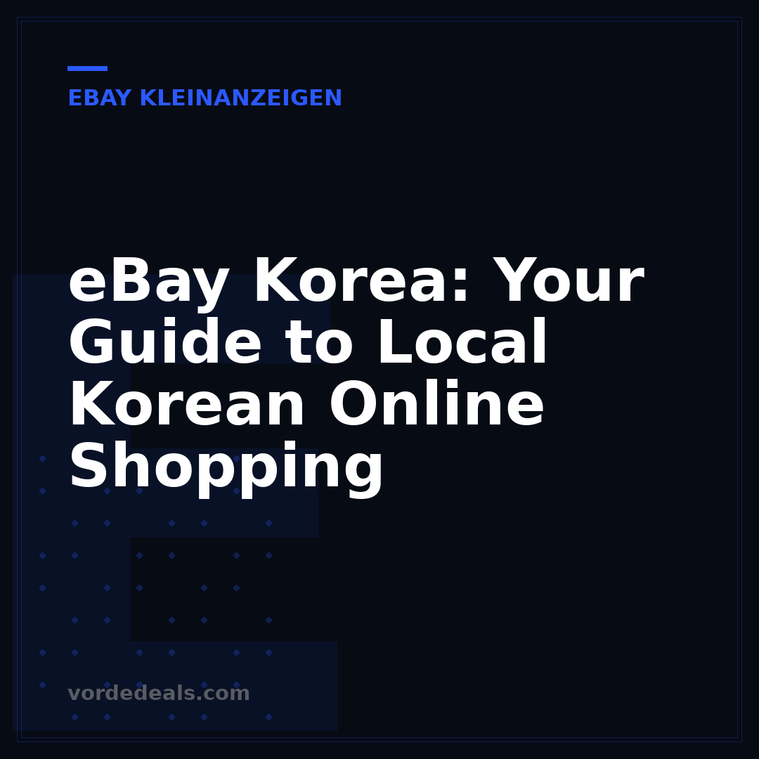 eBay Korea: Your Guide to Local Korean Online Shopping