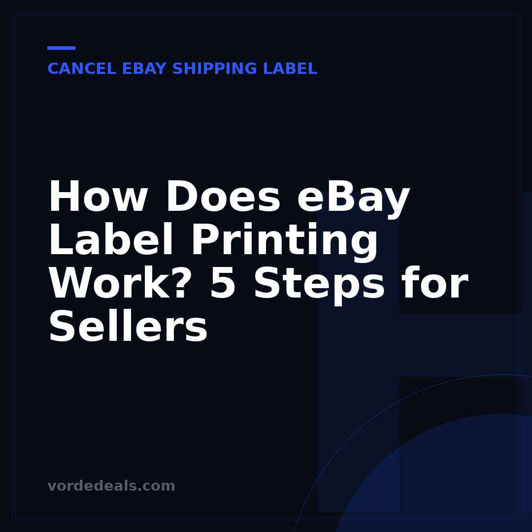 How Does eBay Label Printing Work? 5 Steps for Sellers