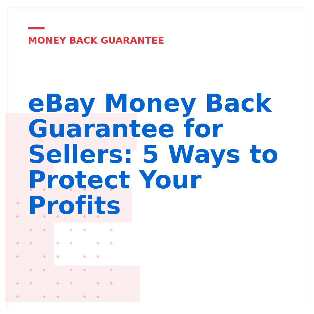 eBay Money Back Guarantee for Sellers: 5 Ways to Protect Your Profits