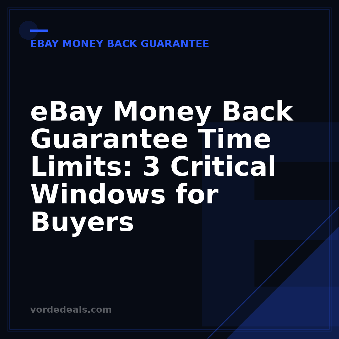 eBay Money Back Guarantee Time Limits: 3 Critical Windows for Buyers