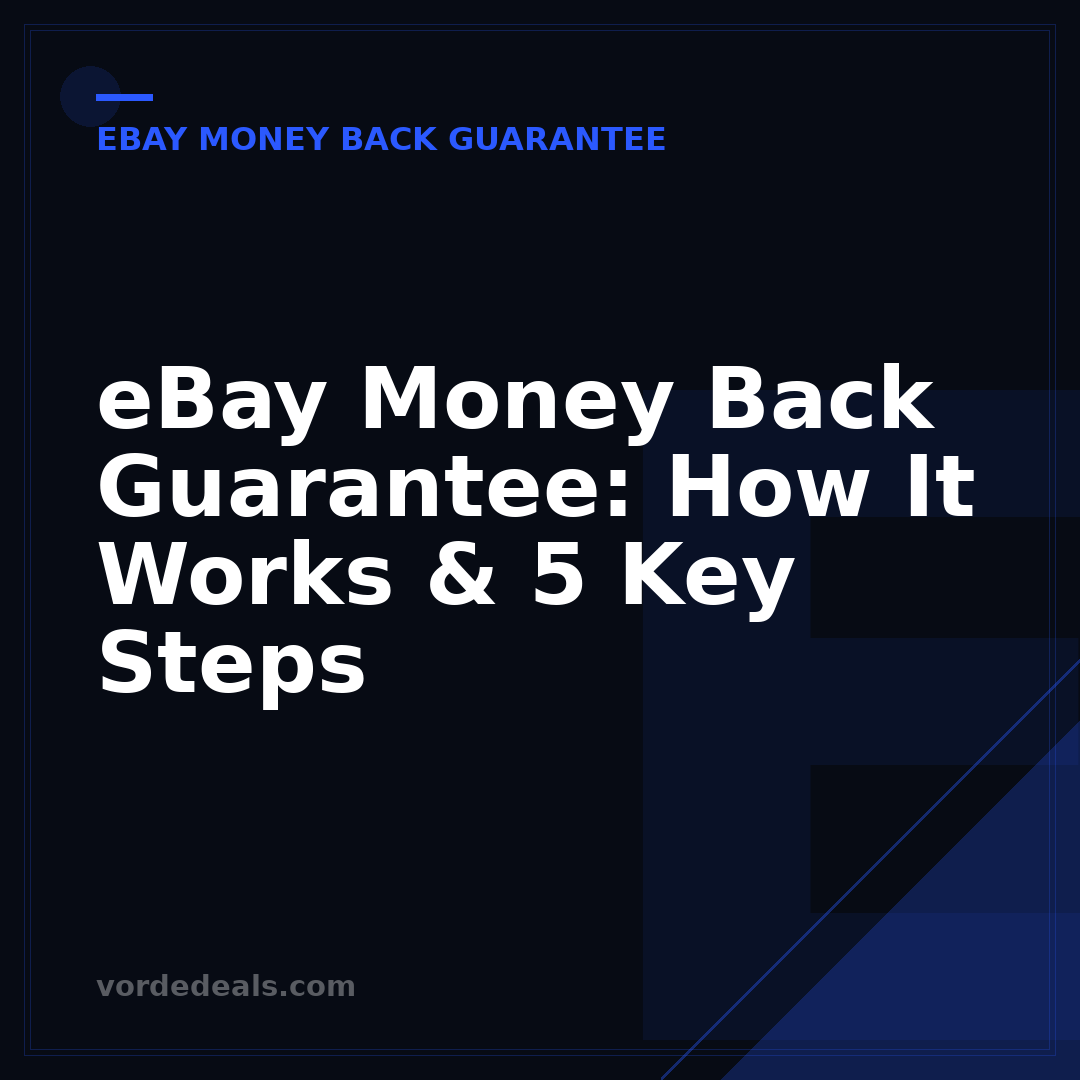 eBay Money Back Guarantee: How It Works & 5 Key Steps